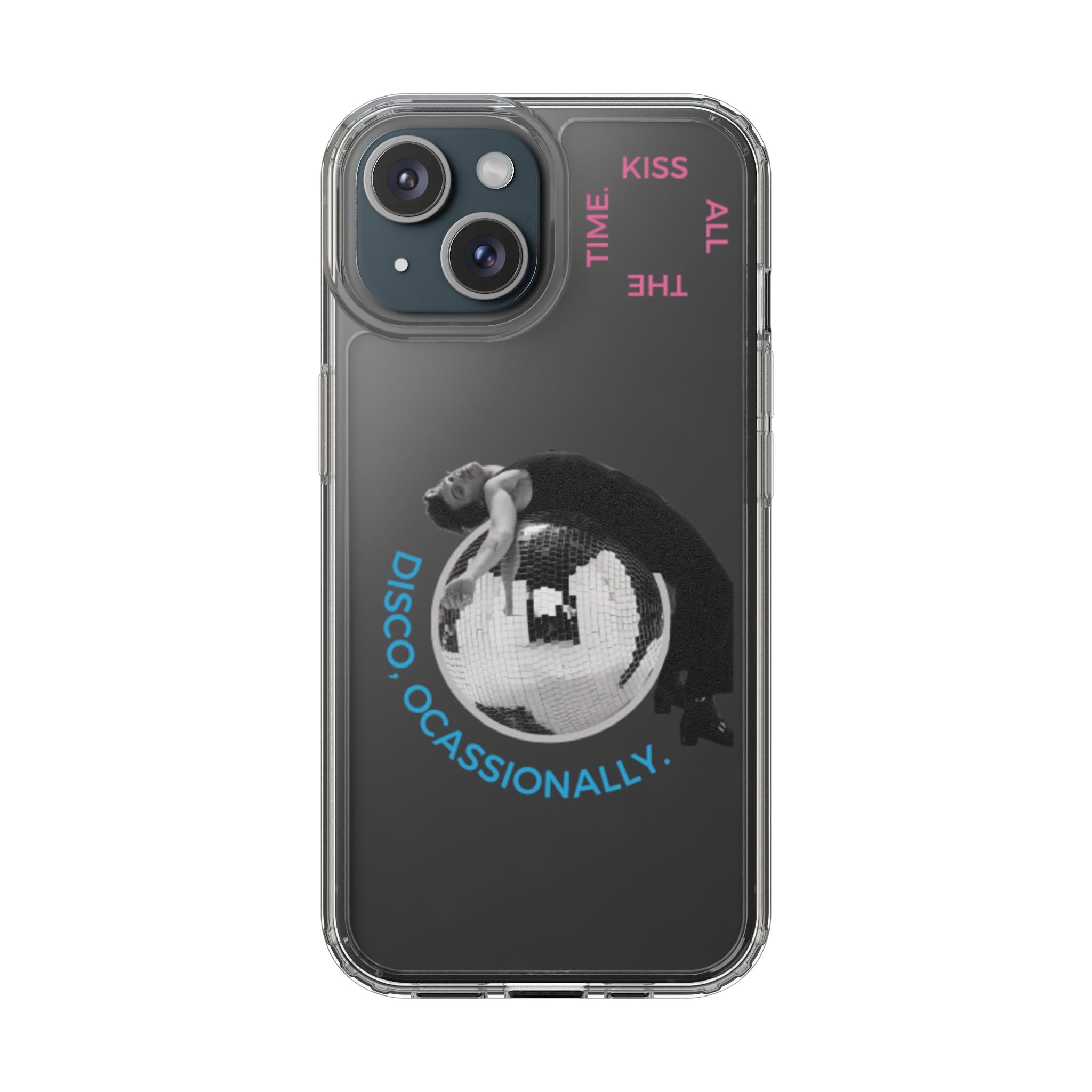 Kiss All The Time Disco Occasionally Phone Case | Clear iPhone Case Harry Styles - Daylight glow studio