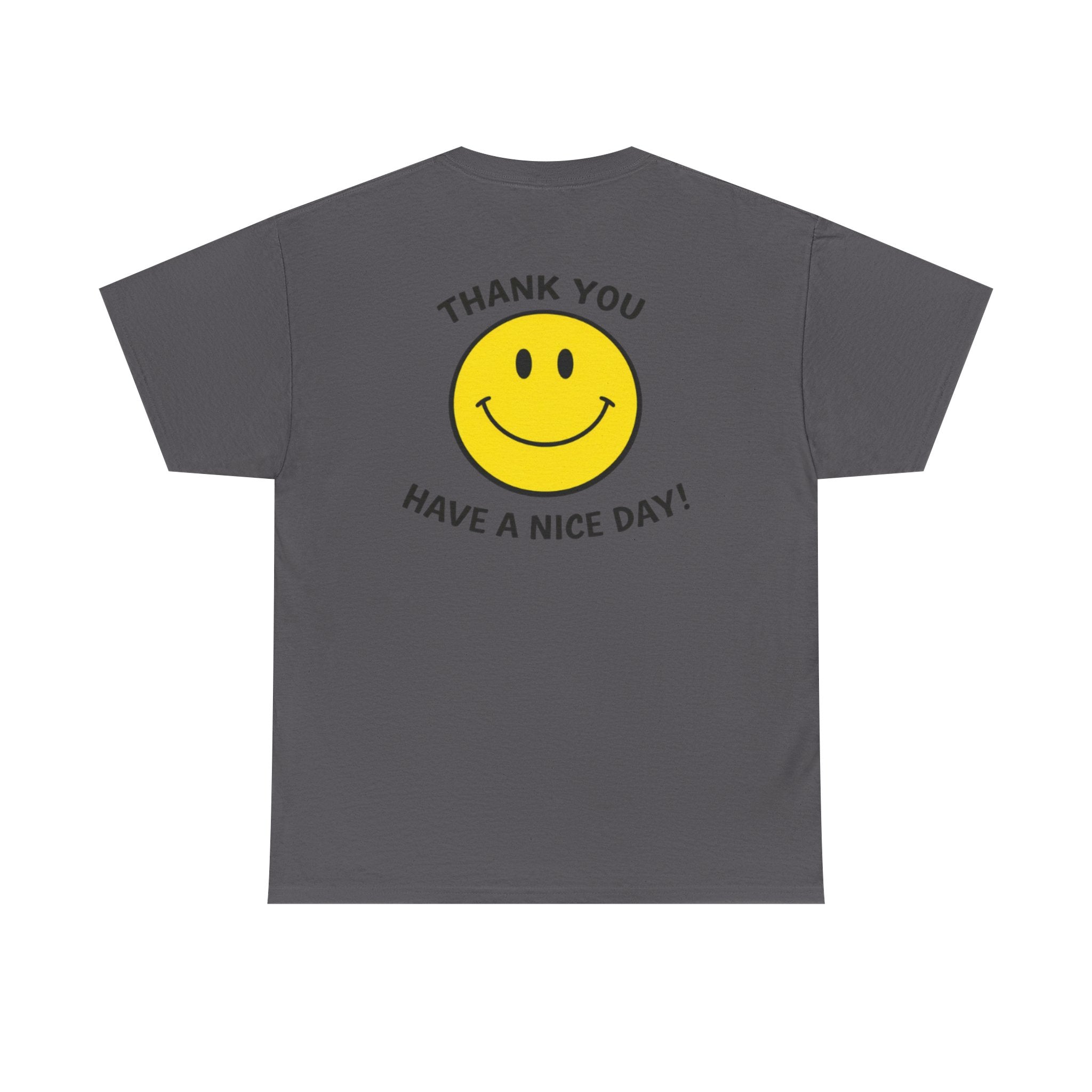 Harry Styles aperture, smiley tshirt thank you have a nice day