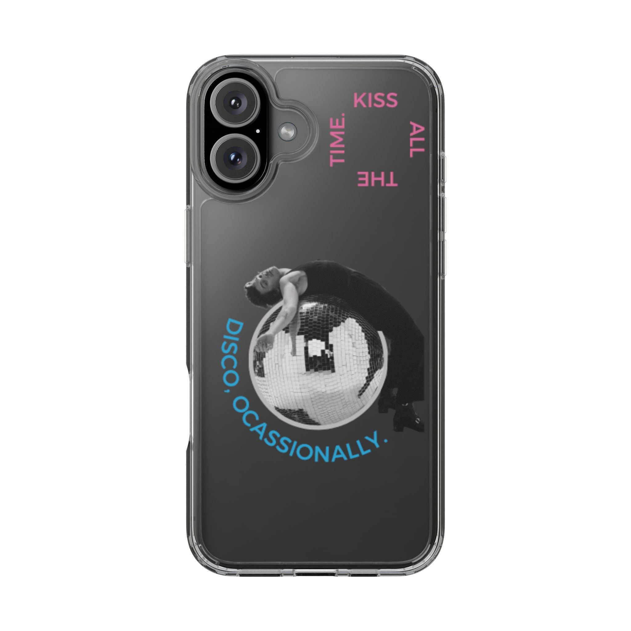 Kiss All The Time Disco Occasionally Phone Case | Clear iPhone Case Harry Styles - Daylight glow studio
