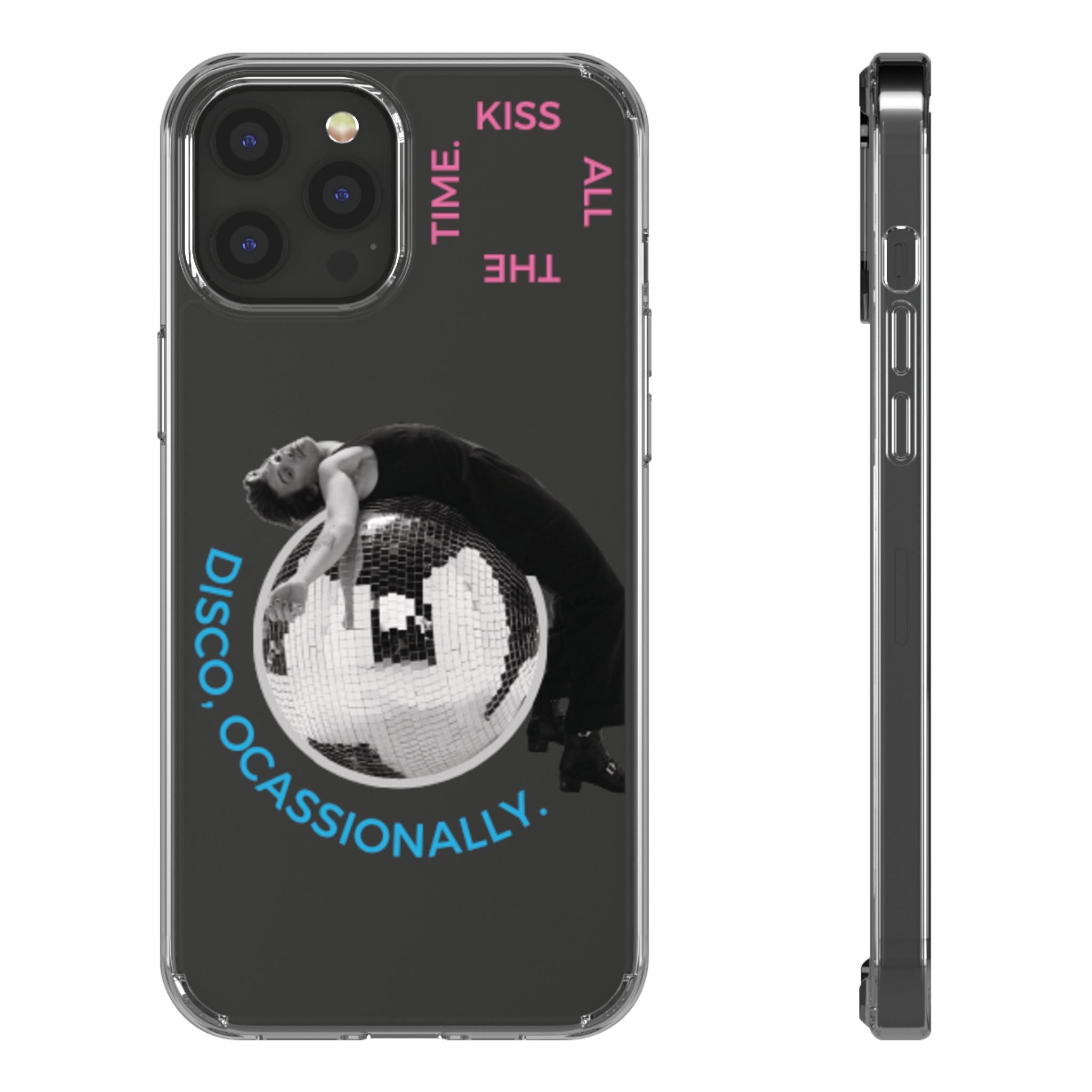 Kiss All The Time Disco Occasionally Phone Case | Clear iPhone Case Harry Styles - Daylight glow studio
