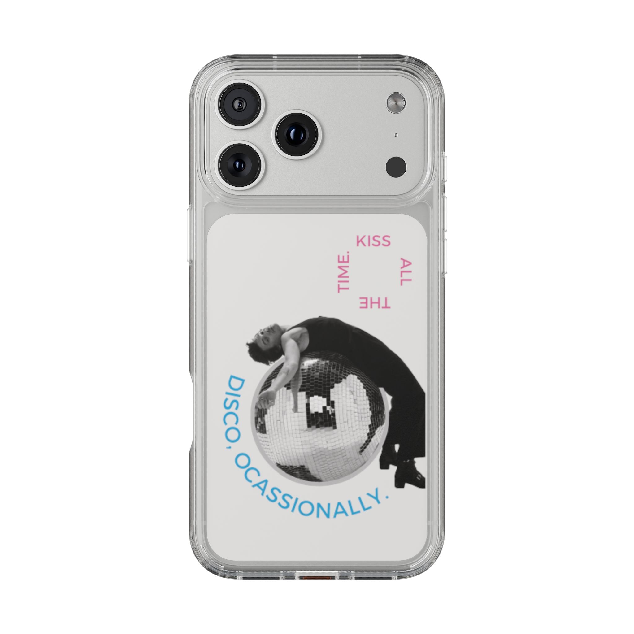 Kiss All The Time Disco Occasionally Phone Case | Clear iPhone Case Harry Styles - Daylight glow studio