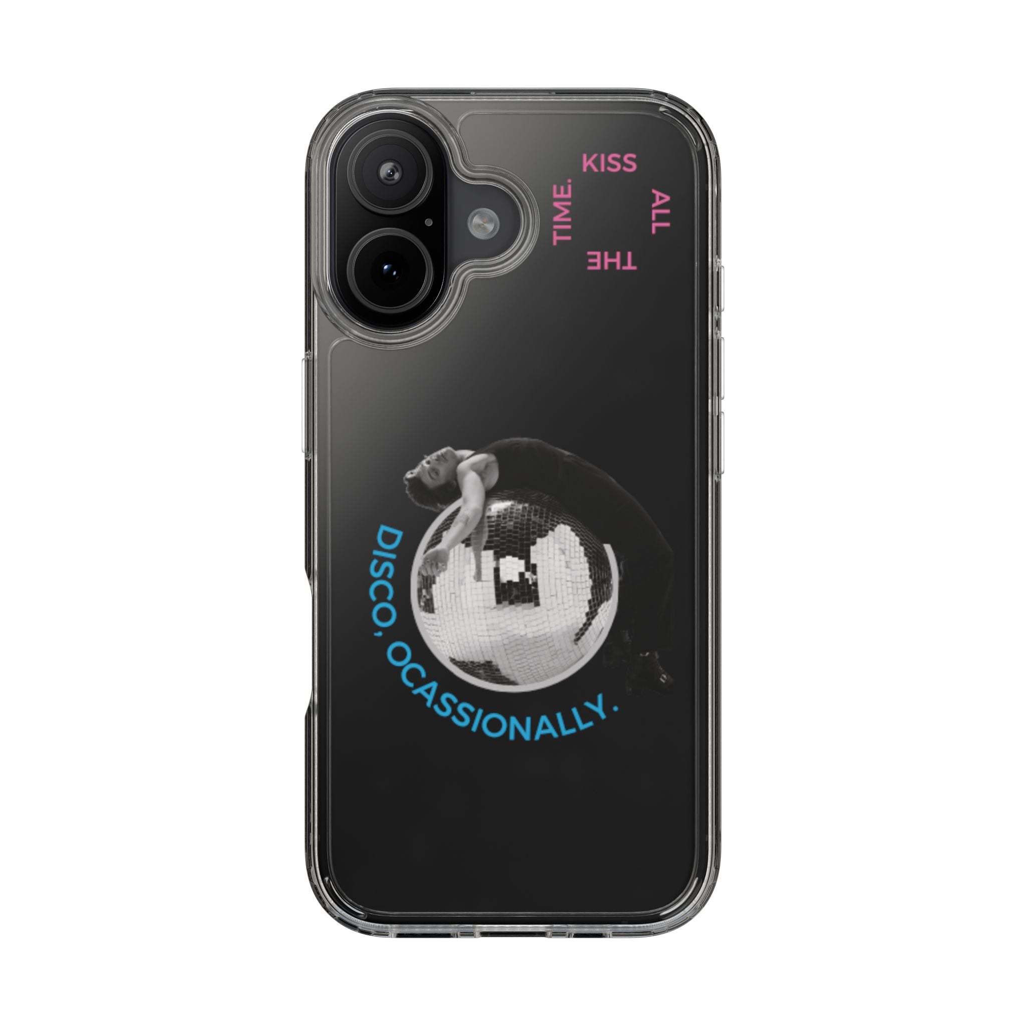 Kiss All The Time Disco Occasionally Phone Case | Clear iPhone Case Harry Styles - Daylight glow studio