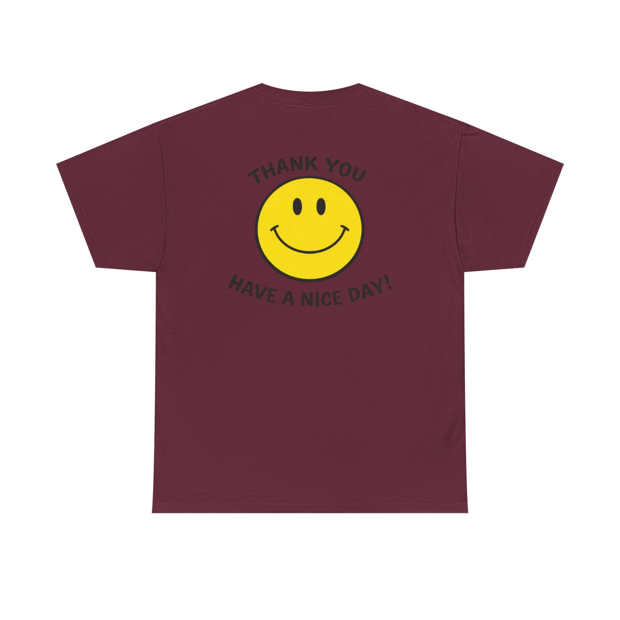 Harry Styles aperture, smiley tshirt thank you have a nice day