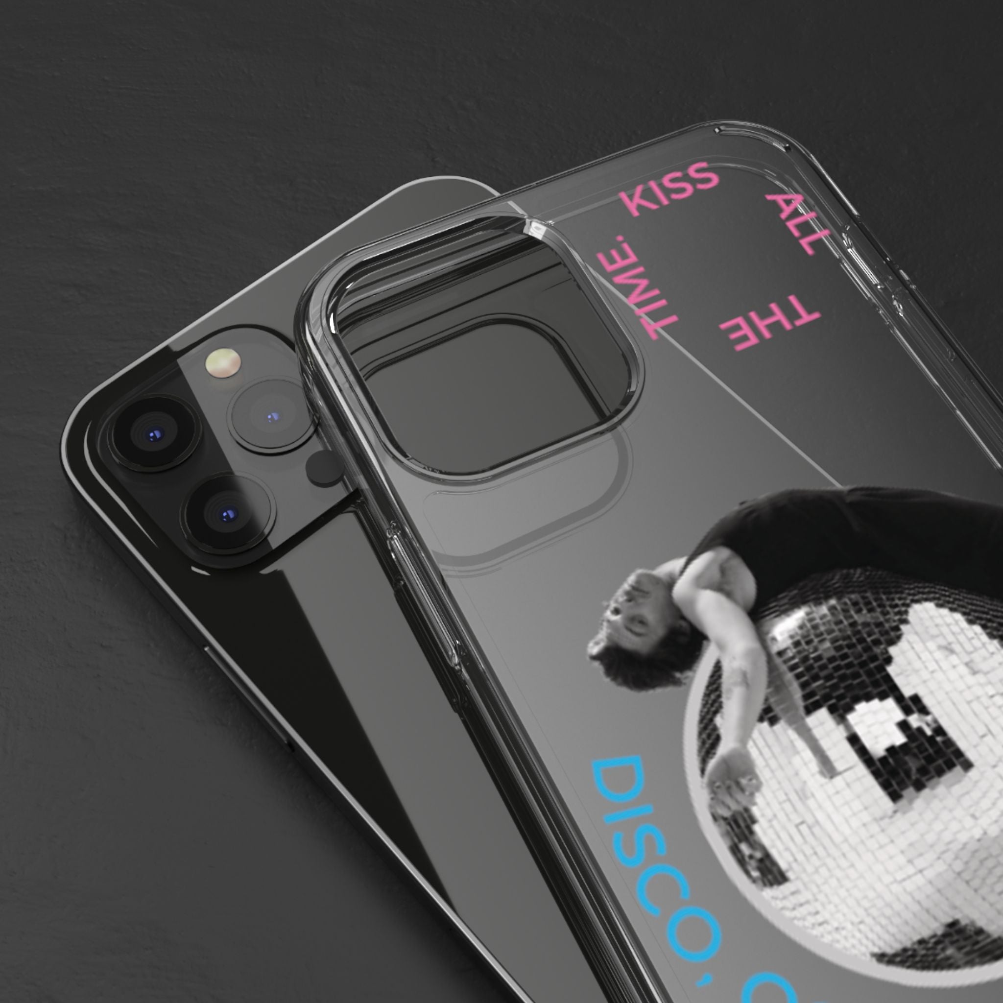 Kiss All The Time Disco Occasionally Phone Case | Clear iPhone Case Harry Styles - Daylight glow studio