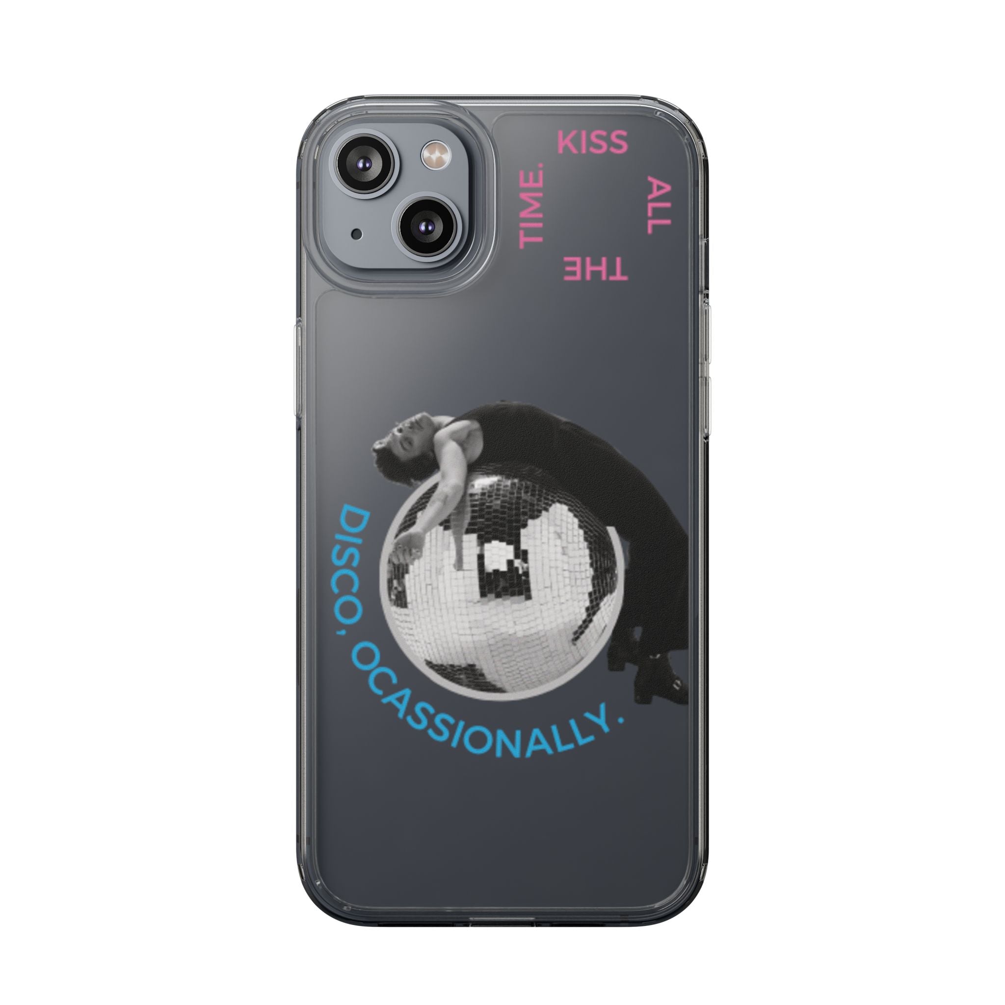 Kiss All The Time Disco Occasionally Phone Case | Clear iPhone Case Harry Styles - Daylight glow studio