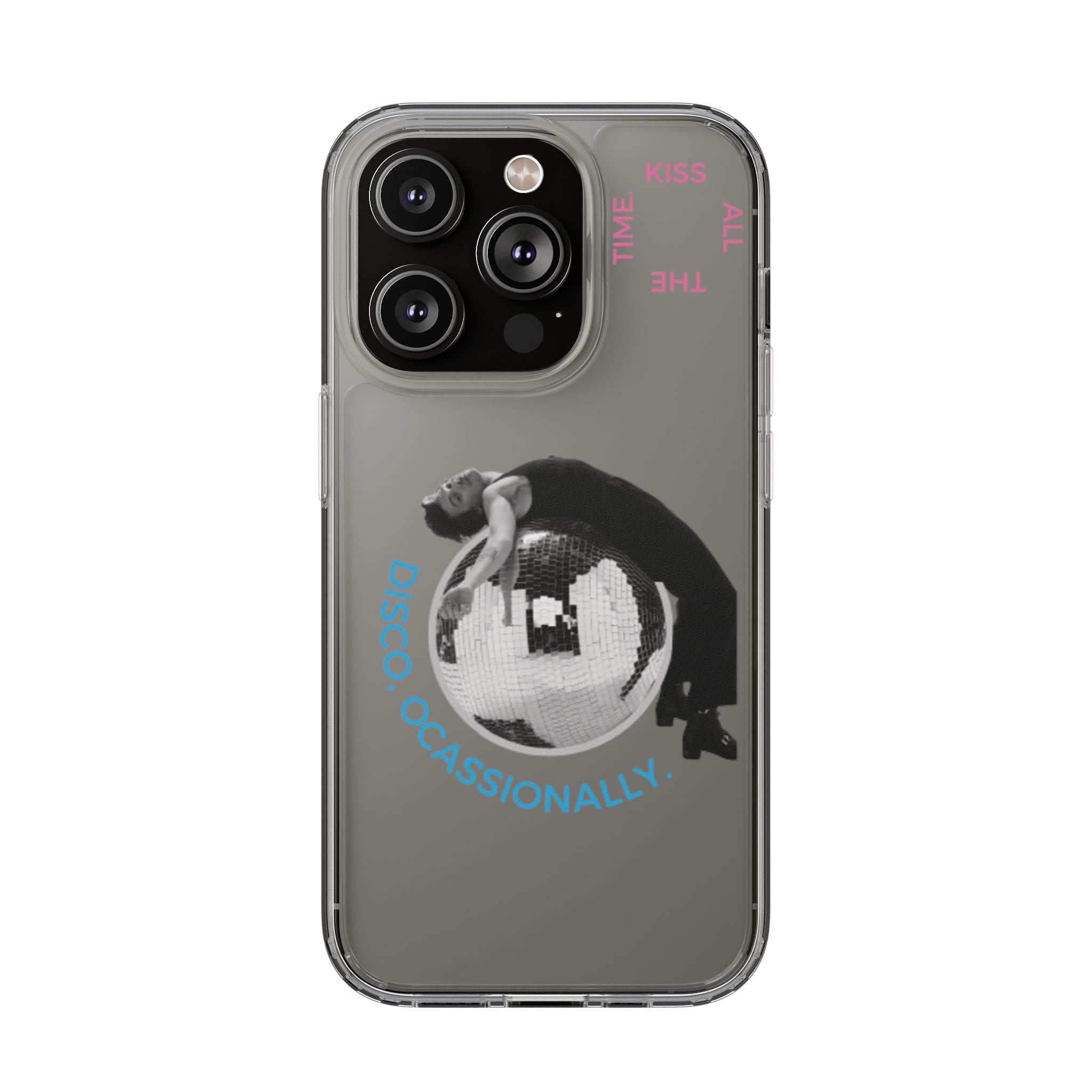 Kiss All The Time Disco Occasionally Phone Case | Clear iPhone Case Harry Styles - Daylight glow studio