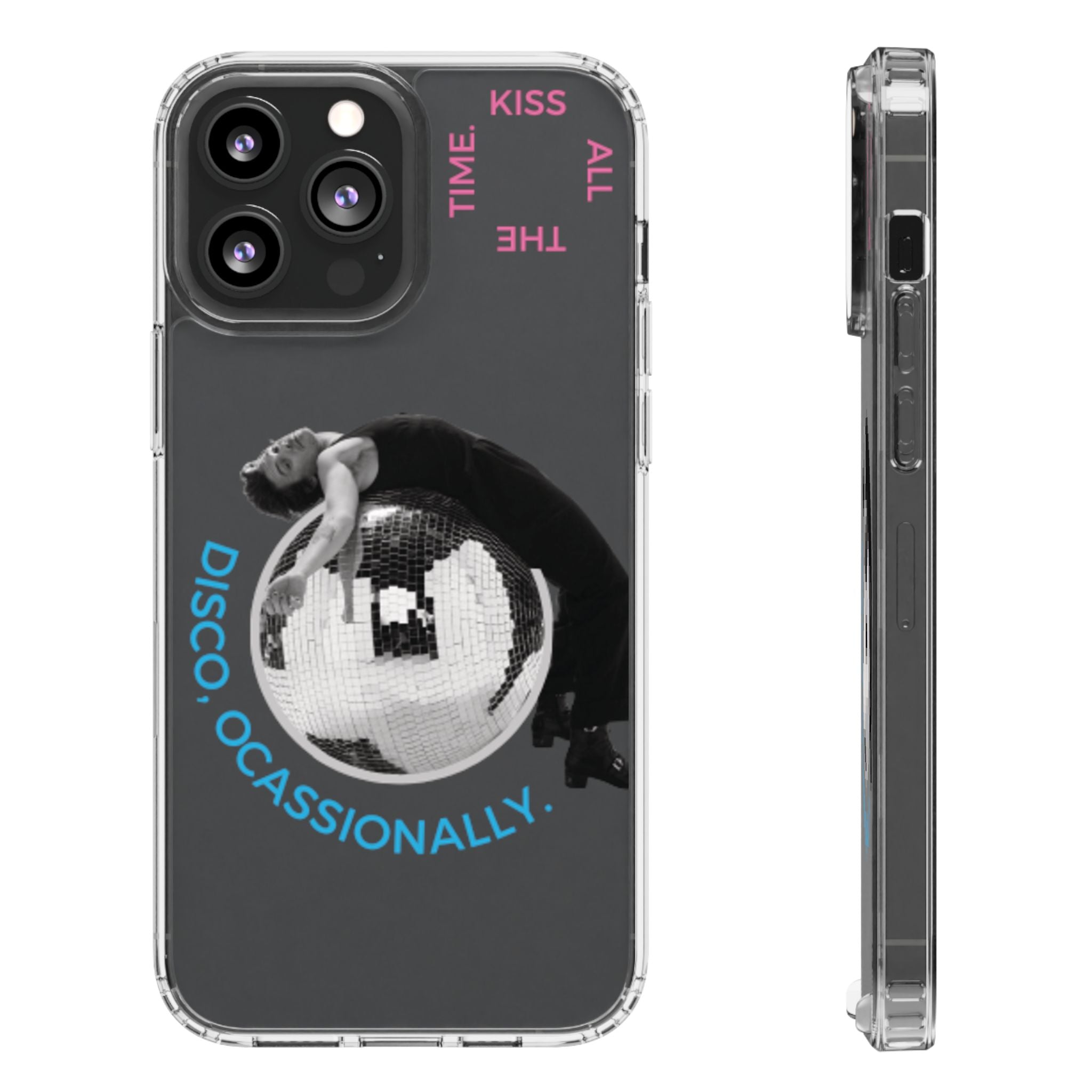 Kiss All The Time Disco Occasionally Phone Case | Clear iPhone Case Harry Styles - Daylight glow studio