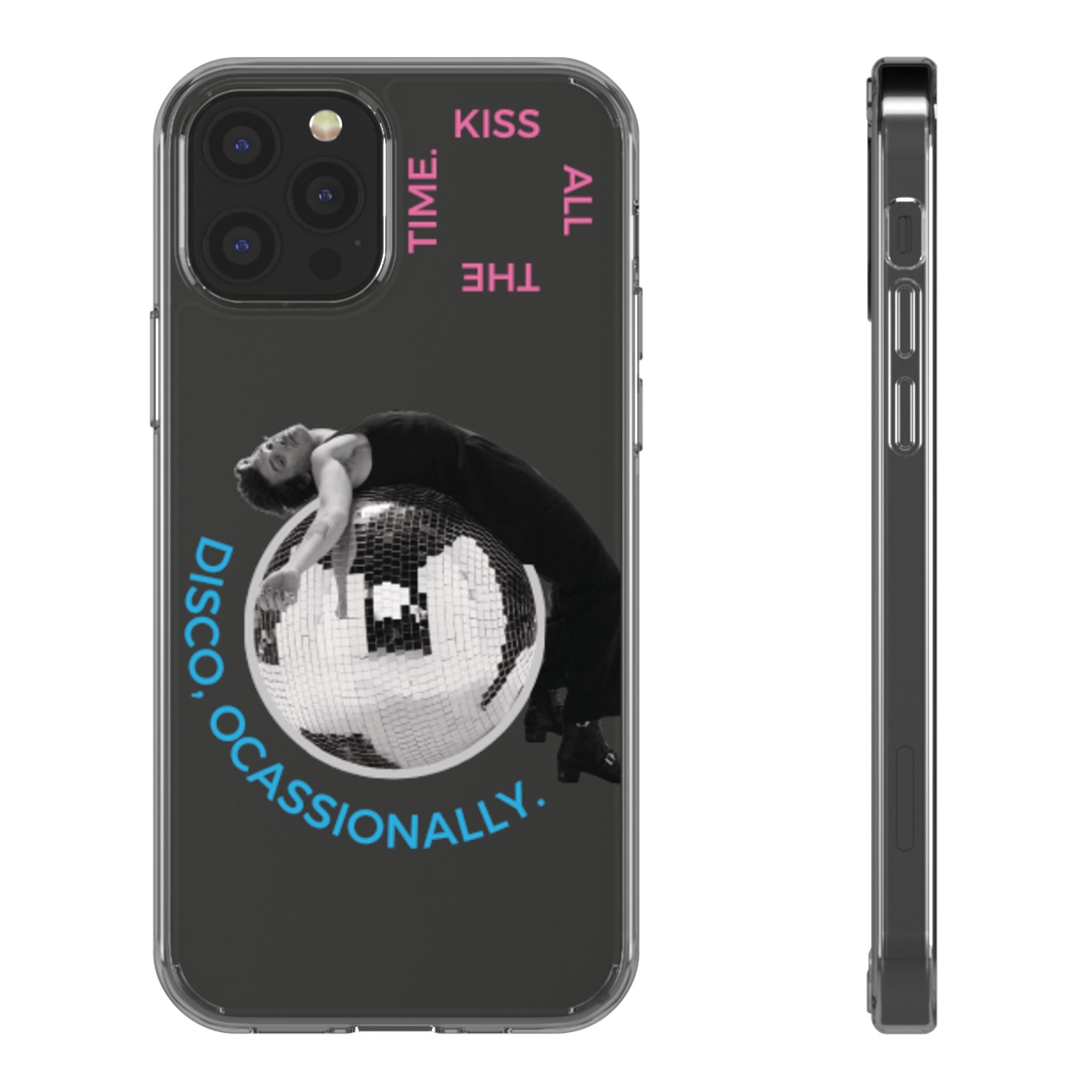 Kiss All The Time Disco Occasionally Phone Case | Clear iPhone Case Harry Styles - Daylight glow studio