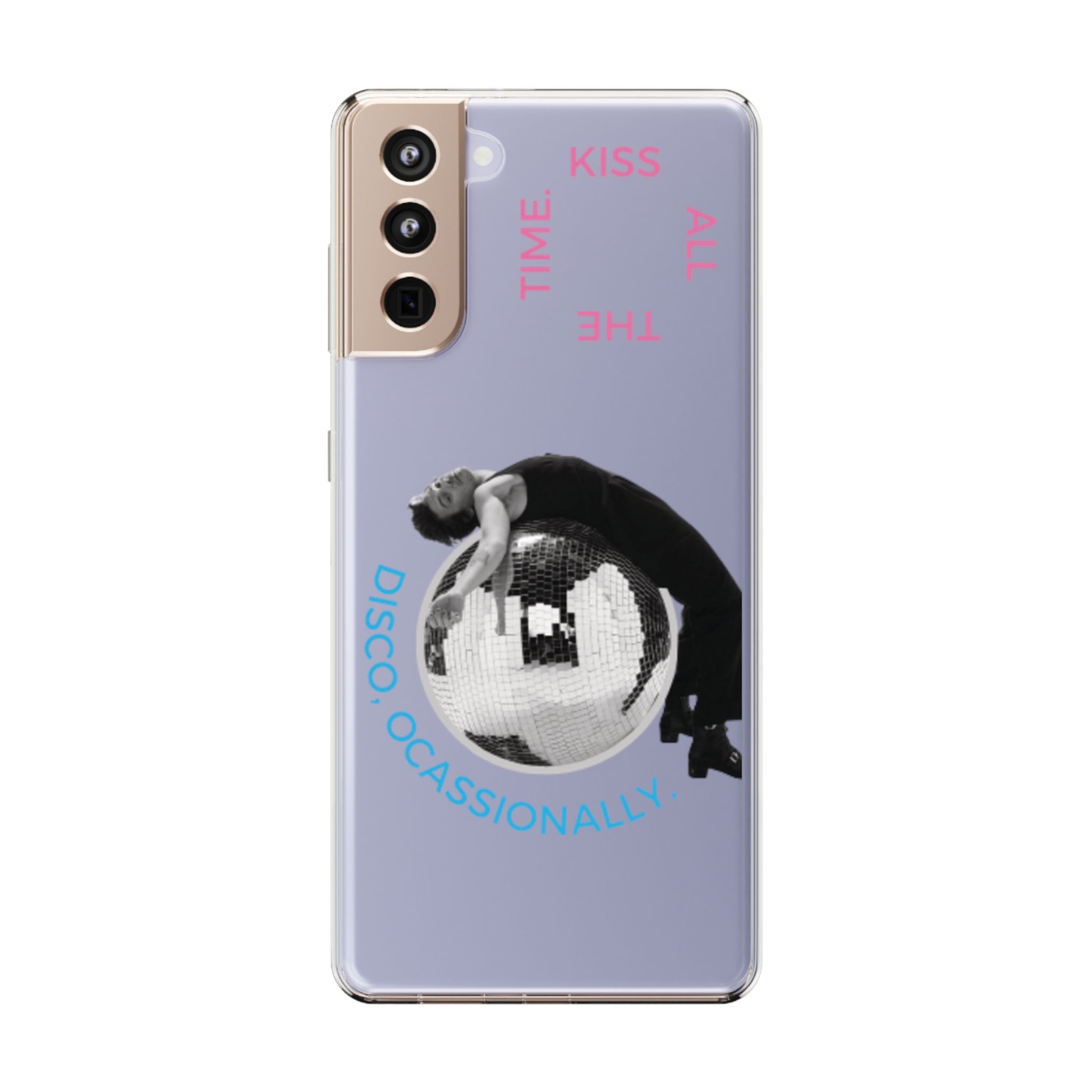 Kiss All The Time Disco Occasionally Phone Case | Clear iPhone Case Harry Styles - Daylight glow studio