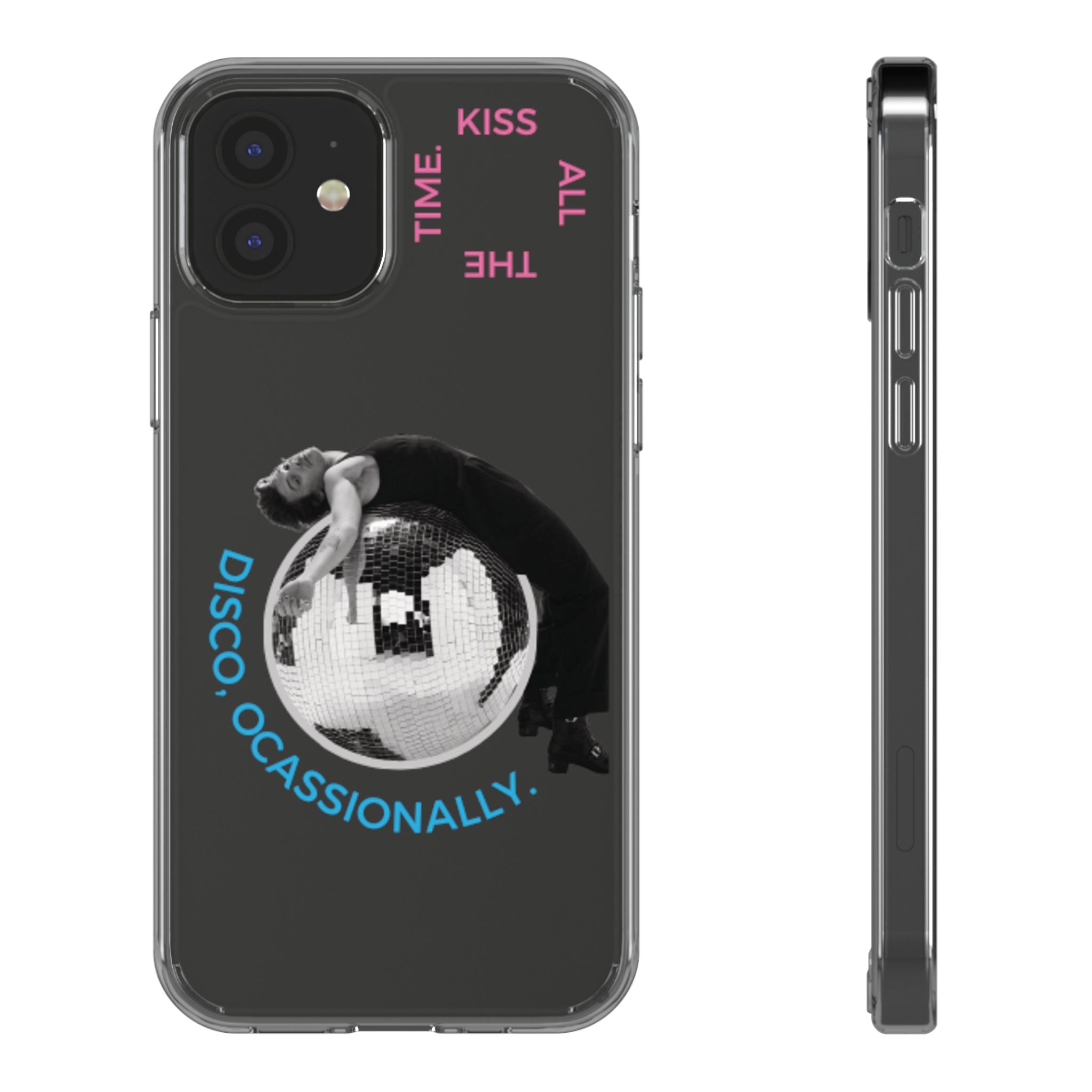 Kiss All The Time Disco Occasionally Phone Case | Clear iPhone Case Harry Styles - Daylight glow studio