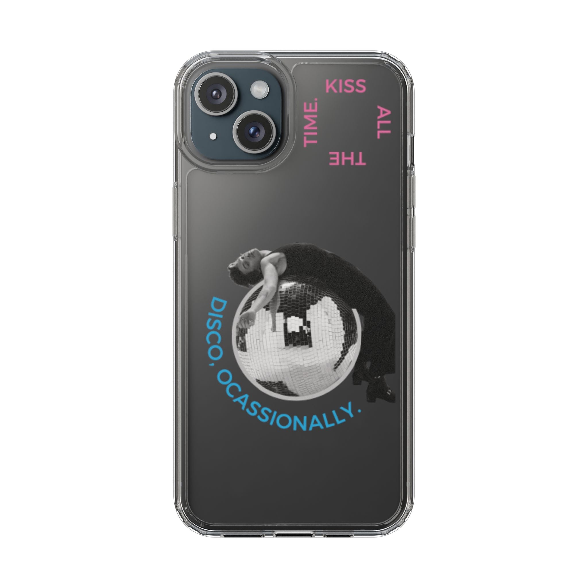 Kiss All The Time Disco Occasionally Phone Case | Clear iPhone Case Harry Styles - Daylight glow studio