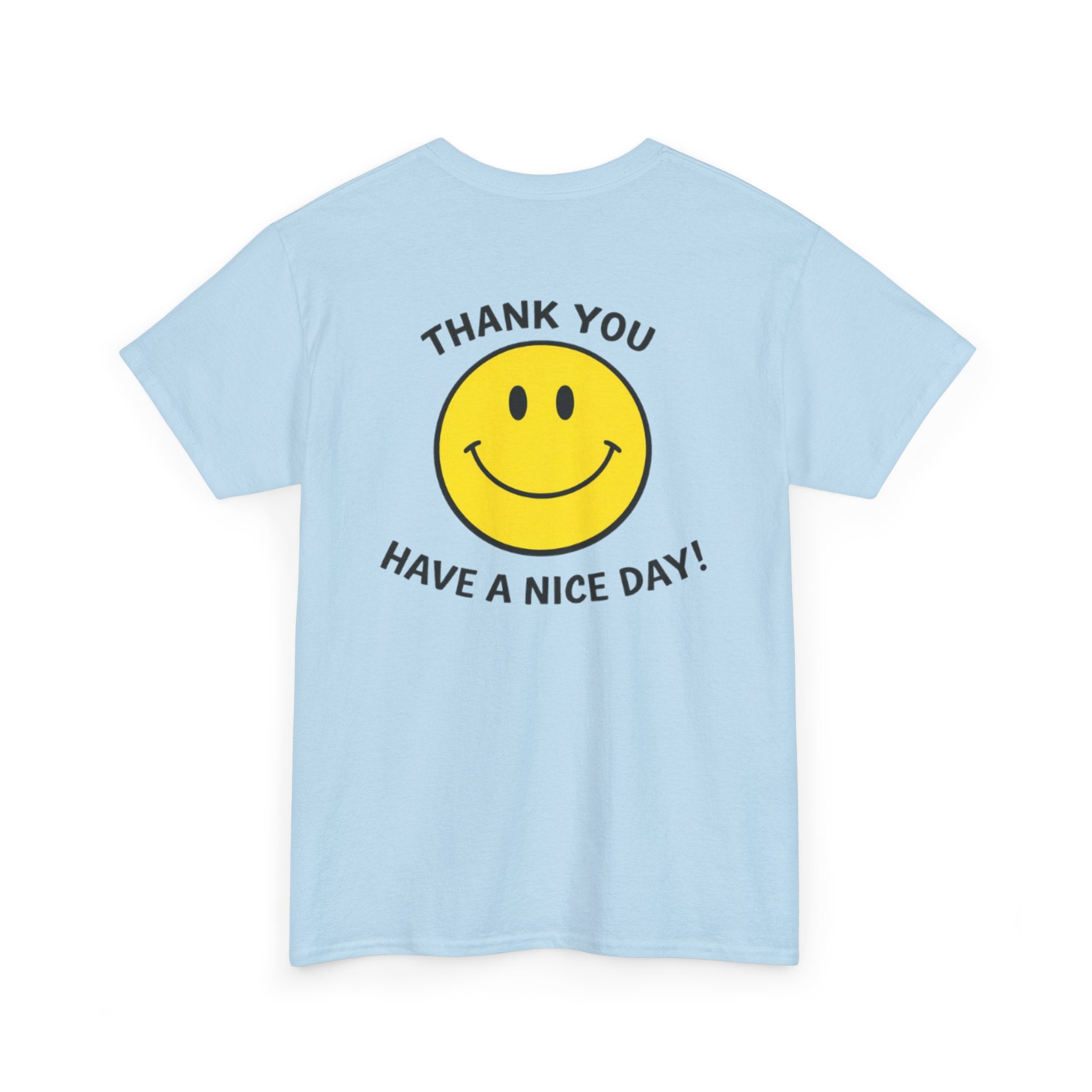 Harry Styles aperture, smiley tshirt thank you have a nice day