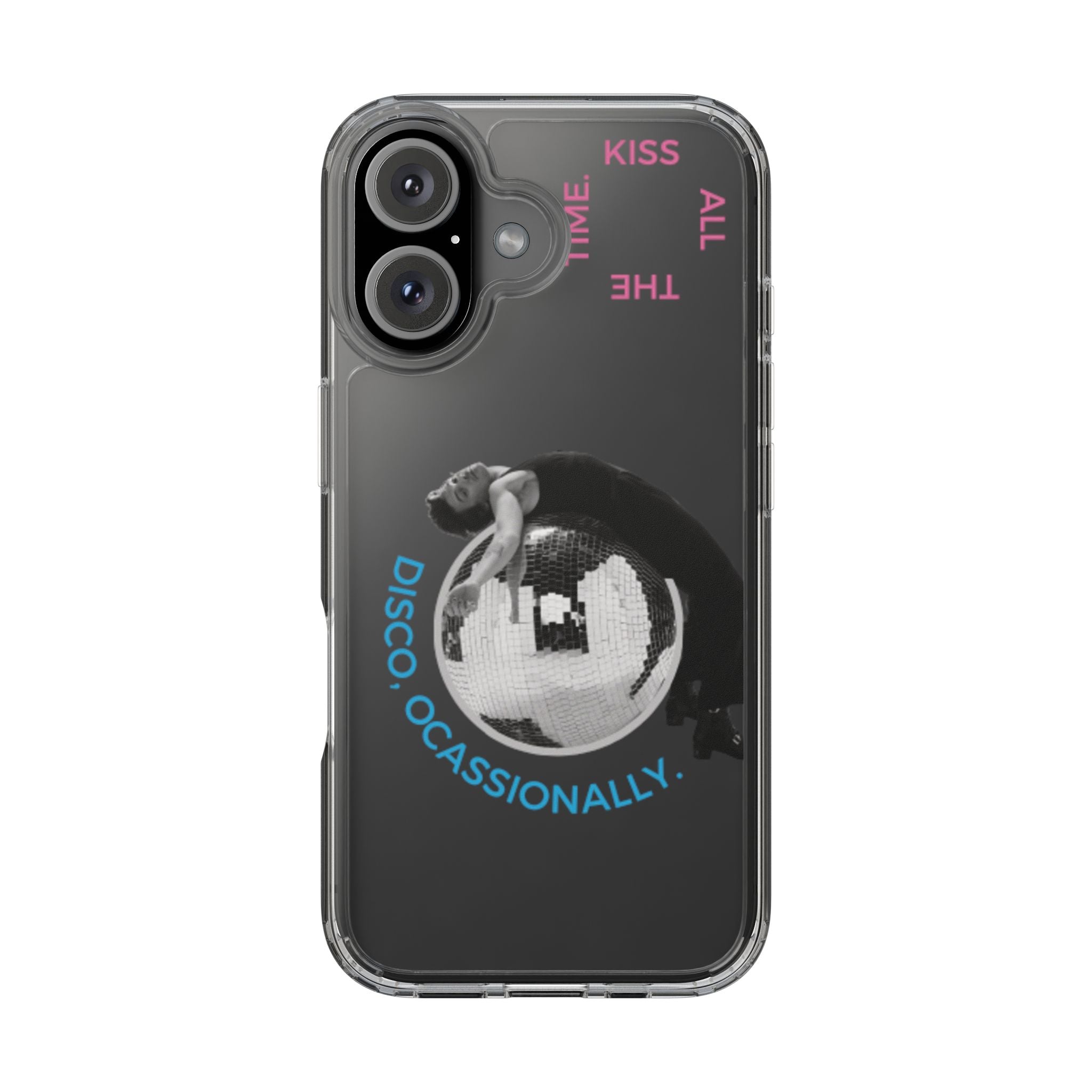 Kiss All The Time Disco Occasionally Phone Case | Clear iPhone Case Harry Styles - Daylight glow studio