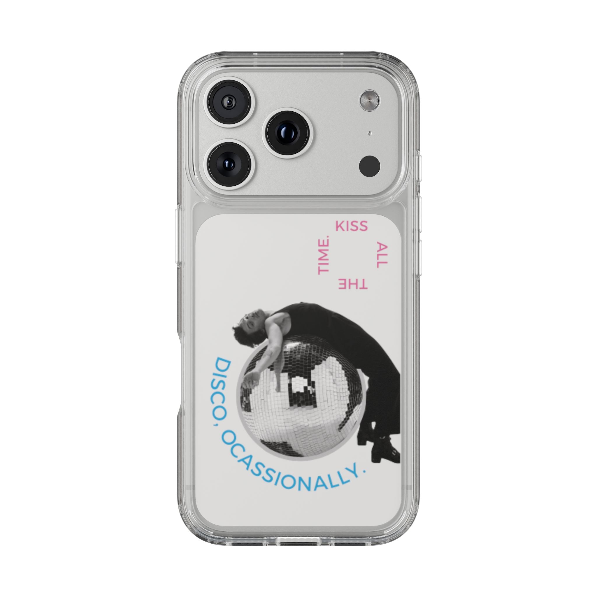Kiss All The Time Disco Occasionally Phone Case | Clear iPhone Case Harry Styles - Daylight glow studio