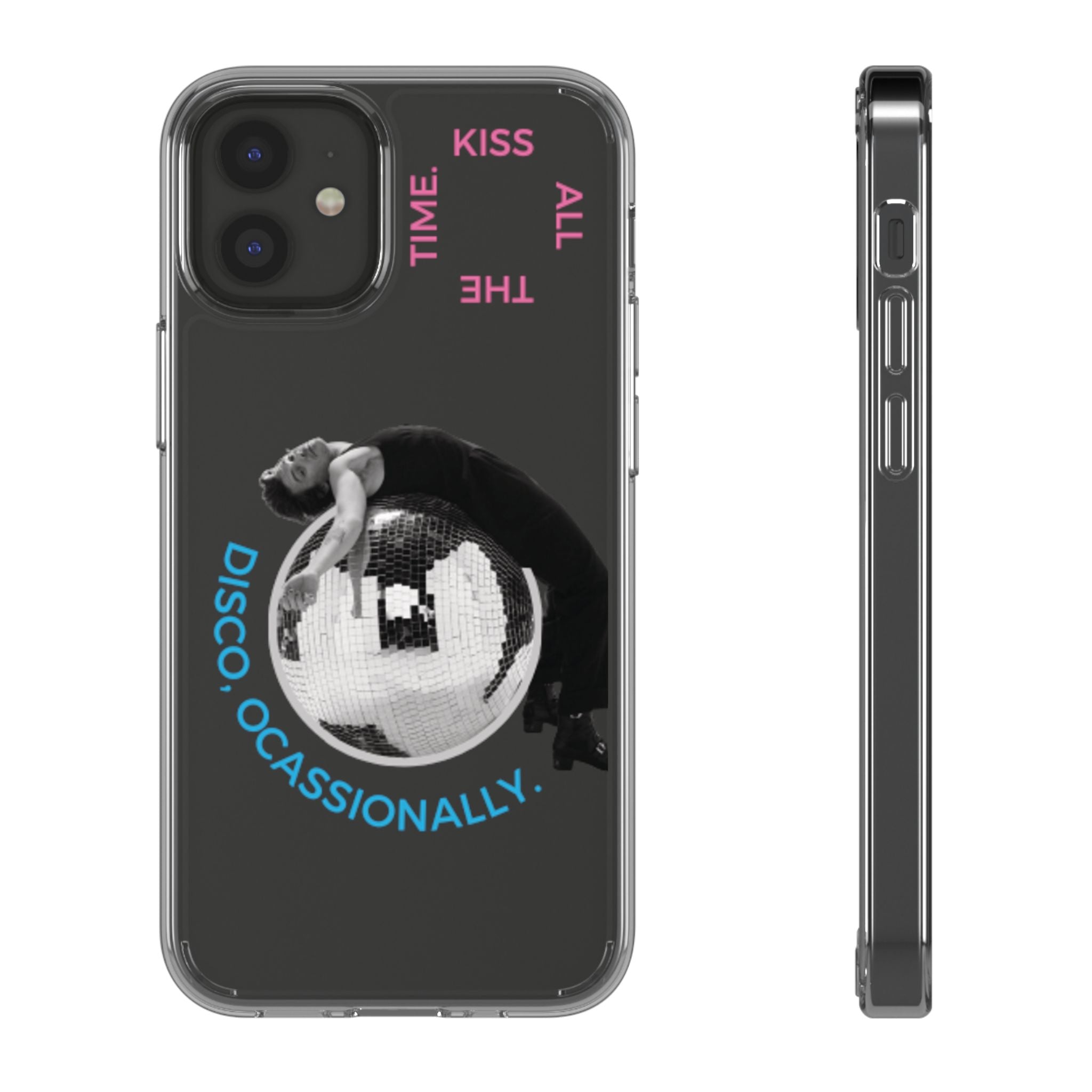 Kiss All The Time Disco Occasionally Phone Case | Clear iPhone Case Harry Styles - Daylight glow studio