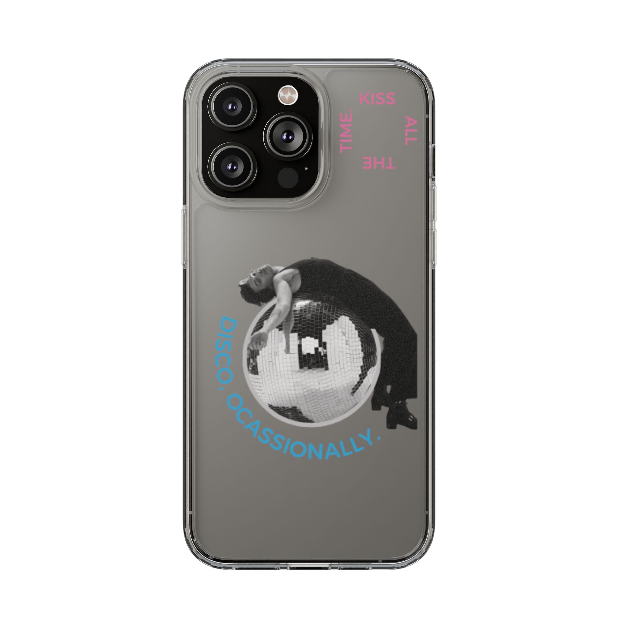 Kiss All The Time Disco Occasionally Phone Case | Clear iPhone Case Harry Styles - Daylight glow studio